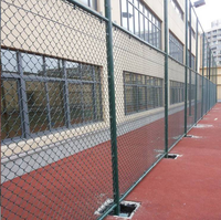 Clôture de terrain de sport, clôture de terrain de basketball, filet de protection en treillis métallique pour stade, clôture de terrain de sport scolaire, fabricant