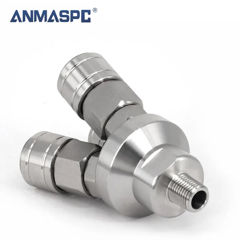 SS304 C Type SMV/SMY Many Way Straight Stainless Steel Coupling Pneumatic Quick Coupler Push In Air Hose Quick Release Connector