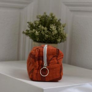 Custom Eco-friendly Canvas Fashion Lightweight Cosmetic Pouches Ladies <b>Storage</b> for Bag Travel Large Zipper Makeup Bags - Product Image 4