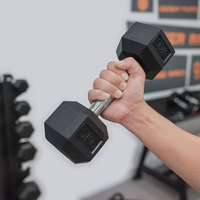 Vente directe d'usine Smartfit - Haltères hexagonaux en caoutchouc pour la salle de sport et la remise en forme - Ensemble d'haltères hexagonaux de 5 à 125 lb