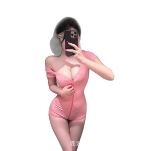 Sexy, tight-fitting, open-crotch yoga bodysuit, perfect for late-night erotic lingerie, featuring a small bust and alluring - Product Image 1