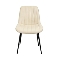 Chaise en tissu moderne de fabrication chinoise, chaises et table de salon, chaise de salle à manger avec structure en acier pour l'ameublement de la maison