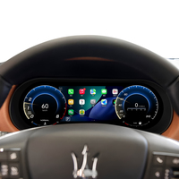 Pour Maserati Levante 2016-2023, tableau de bord numérique LCD, écran complet 12,3 pouces, compteur de vitesse, mise à niveau CarPlay sans fil, Linux