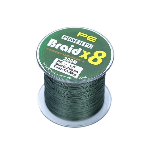 Power PE China Good Quality 8x PE Braided Wire Floating Fishing Line 300m Durable for River/Lake/Stream Use