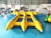 Flyfish gonflable en PVC de haute qualité 0,9 mm / Flyfish pour sports nautiques / Poisson volant gonflable 3,6 m x 3,6 m 100-500 kg