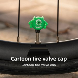Tapas de Válvula de Bicicleta de Material ABS con Diseño de Dibujos Animados para Bicicletas Infantiles, Bicicletas de Montaña, Bicicletas de Carretera, Válvulas Francesas y Americanas - Product Image 1