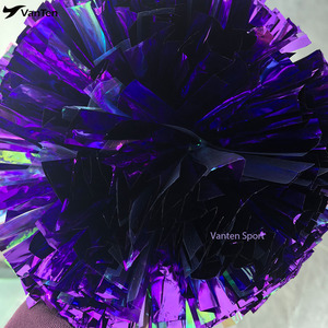 <span class=keywords><strong>Pompones</strong></span> Metálicos Morados de 4 Pulgadas para Niños, Personalizados a <span class=keywords><strong>Precio</strong></span> de Fábrica, para Animación y Baile, para Equipos Escolares, Deportivos y de Juegos, para Niños y Niñas - Product Image 4