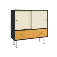 Buffet Modulaire en Bois Style Bauhaus Coloré, Personnalisable pour Chambre, Salon, Cuisine, Salle à Manger, Hôtel