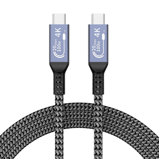 Usb C Cable PD 100W 20V 5A Support 4K Audio Video 20Gb Transfer Speed Usb 3.2 Gen2 for Mobile Phone Android Cable Manufacturers