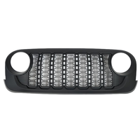 Calandre avant de voiture en maille noire de style JL pour Jeep Wrangler JK 2007-2017