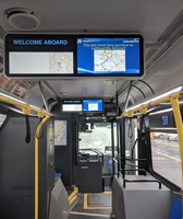OSK 12V/24V 28.6 pouces Andorid Bus Route écran publicitaire 3G/4G/WIFI signalisation numérique avec GPS pour Bus