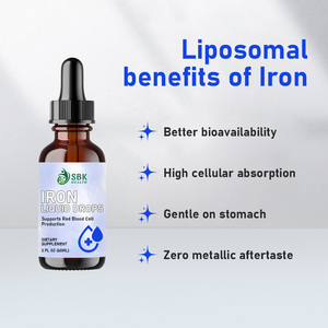 High Quality Iron Liquid Drops with Iron Energy Boost Vibrant lifestyles Cognitive Function Effective Immune Health Support - Product Image 3