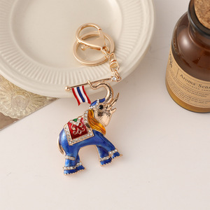 พวงกุญแจช้างการ์ตูนหลากสีลายเอเชียตะวันออกเฉียงใต้พวงกุญแจ - Product Image 6