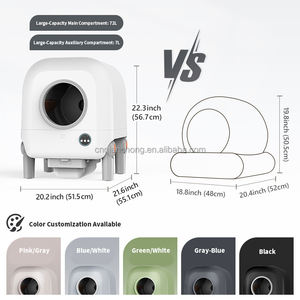 Großes, selbstreinigendes, intelligentes Katzenklo mit Luftzirkulation für mehrere Haustiere, App-Steuerung, automatisches Katzenklo - Product Image 3
