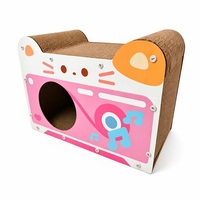Maison de luxe pour chat et griffoir en carton robuste grande taille avec impression de logo pour chats d'intérieur – Vente en gros directe usine