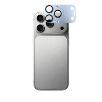Protecteur d'objectif d'appareil photo anti-explosion pour iPhone 18 Pro Max, protections d'objectif d'appareil photo en verre trempé 3D