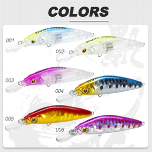 Leurre Minnow Coulant Magnétique 50mm 2.5g pour lancer longue distance, Jerkbait pour la pêche à la Truite, au Bar et à la Perche en ruisseau, rivière et lac - Product Image 5