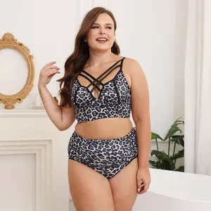 Deep Love Großhandel Leoparden muster Sexy Dessous Plus Size Damen Herbst mode Unterwäsche Kleidung Sets 4xl 5xl 6xl 7xl 8xl