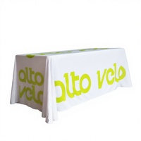 Promotion : Nappes de table sur mesure de 6 pieds, housses de table ajustées, sublimation par transfert thermique, nappes extensibles de 8 pieds, housses de table pour salons professionnels