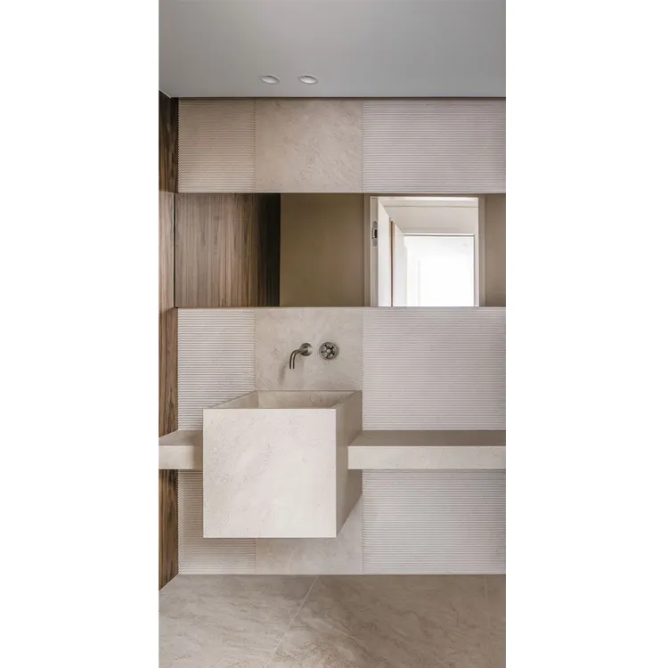 Piedistallo galleggiante lavabo in marmo Vanity Top controsoffitto in marmo mobili da bagno vanità vanità in marmo