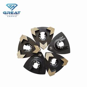 Discos Abrasivos Triangulares de 80 mm de Alta Dureza con Unión Metálica de Diamante <span class=keywords><strong>para</strong></span> Pulido de Pisos, Combinación de Polvo de Diamante de 12 mm <span class=keywords><strong>para</strong></span> Concreto - Product Image 5