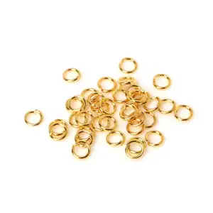 Free Shipping 3/4/5/6/7/8/9/10/12/16/20mm Metal Jump Rings Gold Silver Split Ring for Necklace Bracelet DIY Jewelry Making