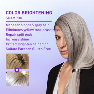 30ml di Shampoo viola correttore tono <span class=keywords><strong>giallo</strong></span> Brassiness eliminando le estremità Modulare riparando la lucentezza aumentando il colore che illumina lo Shampoo - Product Image 3