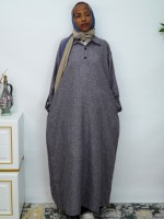 Abaya de qualité supérieure à col polo pour femmes musulmanes, pour tous les jours et le bureau, personnalisable