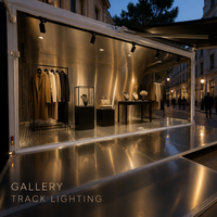 Remorque de boutique mobile Wetruth à vendre, remorque de magasin de vêtements sur mesure avec éclairage LED et plateau d'exposition pliable