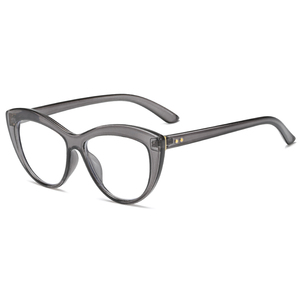 Lunettes unisexes Anti-lumière bleue, verres optiques mi-modernes, monture en acétate de visage en diamant pour femmes - Product Image 6