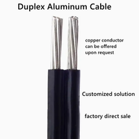 Cable Aéreo Agrupado ABC de 0.6/1kv, Dúplex, Tríplex, Cuádruplex, con Conductor de Aluminio 3*1/0+1/0AWG, Aislamiento XLPE