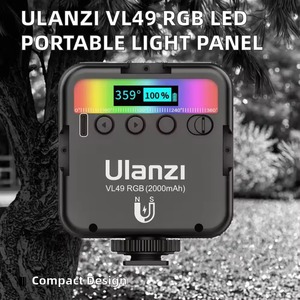 Lampe de panneau LED RVB dimmable rechargeable ULANZI 2000 mAh VL49, éclairage photo portable 360 couleurs pour caméra vidéo - Product Image 4