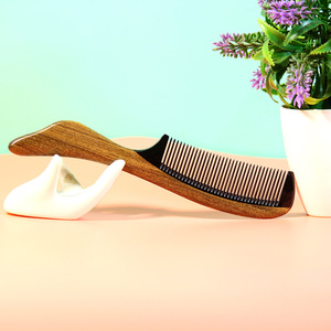 Peine de cuerno de vaca grande Chen Guibao para masaje y cuidado del cabello, para uso doméstico - Product Image 1