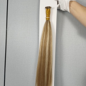 Dragonbeauty Factory Extensions de cheveux humains russes 100% naturels, 10-30 pouces, extensions de cheveux russes européens à pointe I, couleur mèches - Product Image 3