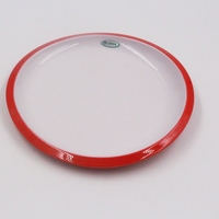 Assiette de table en mélamine écologique de style européen irrégulier, incassable, compatible lave-vaisselle, couleur personnalisable