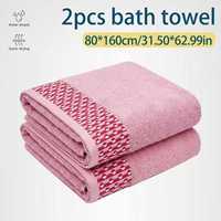 Serviette de bain en microfibre à carreaux en coton 80x160cm, séchage rapide, tissée, pour la maison, le spa, l'hôtel, la plage, le camping
