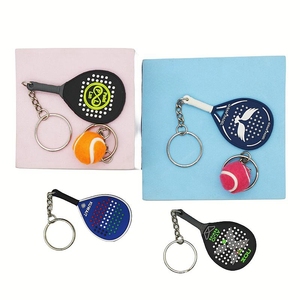 Vợt cho muỗi llaveros padel vợt Pakistan Tự làm chaveiro cao su Vợt Tennis hộp Keychain - Product Image 2