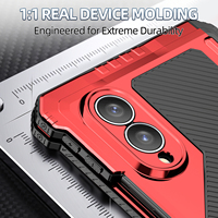 Nouvelles ventes chaudes Coque de protection en métal pliable de haute qualité avec film protecteur d'écran Robuste Durable Coque de téléphone lourde pour Galaxy Z Fold8
