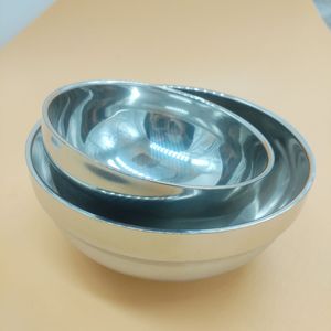 Juego de Tazones de Acero Inoxidable de Doble Capa, Apilables, Recipientes Redondos para Almacenamiento de Alimentos, Resistentes al Calor - Product Image 1