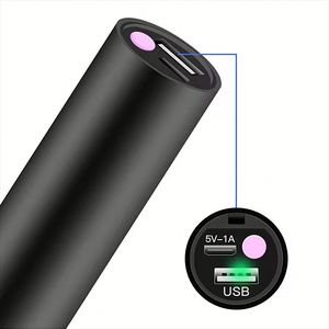 ไฟส่องสว่างแบบชาร์จ USB 5W ไฟแรง พกพาสะดวก ไฟฉาย LED กันน้ำ อลูมิเนียมอัลลอยด์ ไฟฉายขนาดเล็ก สว่างมาก ใช้แบตเตอรี่ AAA - Product Image 4