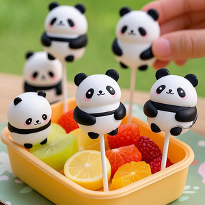 Nouvelle fourchette à fruits animaux pour enfant marque Mini fourchette château fruits nourriture pics Bento boîte pics dessin animé nourriture Pick graphique - Product Image 6