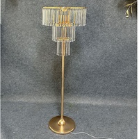 Décoration de mariage dorée, guide d'allée de mariage lumineux, support de fleurs en acrylique cristal, porte-bougie, lampe de sol pour fête à domicile et mariage