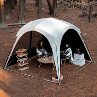 Tente dôme automatique à installation rapide, revêtement noir, abri solaire pour le camping en plein air, la plage et les loisirs en parc