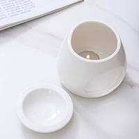 Nouveau Style blanc aromathérapie céramique bougeoir brûleurs d'encens parfum huile essentielle brûleurs cire fondre plus chaud