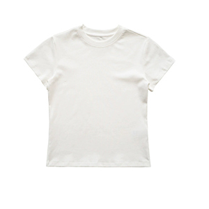 T-shirt d'été pour femmes en coton rafraîchissant, coupe régulière à manches courtes - Product Image 1