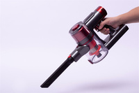 Aspirateur sans fil HEPA avec sortie d'air et bac à poussière de 0,6 L pour le nettoyage des canapés et des sols