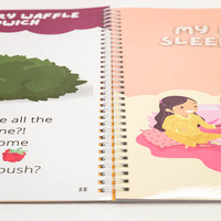 Livre médical personnalisé de qualité supérieure sur fil d'impression à spirale reliure enfant cuisine service d'impression de livre