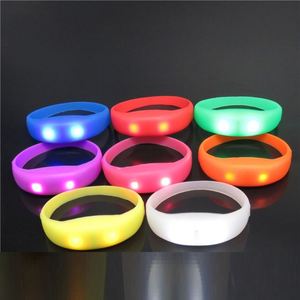 Custom Logo LED Full Silicone Glow Bracelet Concert Glow Wristband Cheering Prop Glow Wristband - Product Image 3