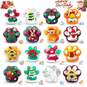 Jouets en silicone mignons et amusants en forme de patte de chat avec pompon, motifs variés, fonction rebondissante, pour les 15 ans et plus - Product Image 3