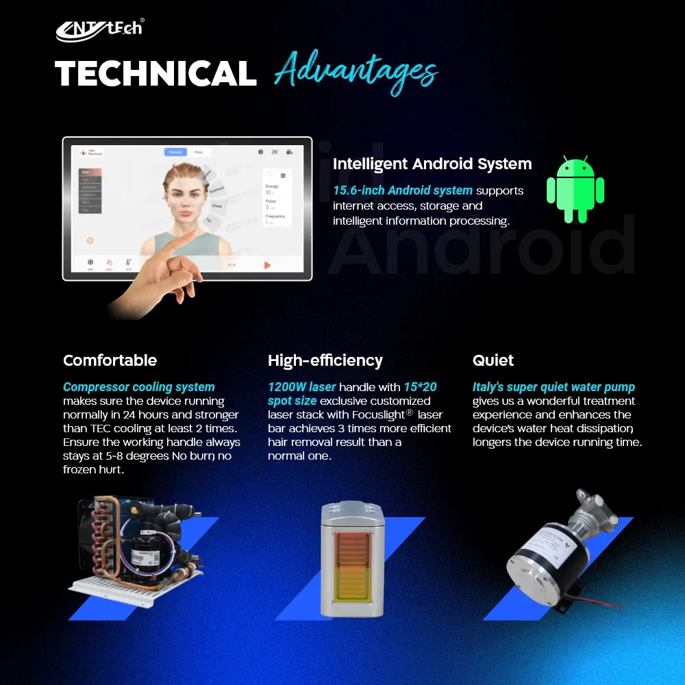 신제품 2024 인기있는 공장 고출력 755nm 808nm 1064nm 다이오드 레이저 3 파 다이오드 레이저 제모 기계